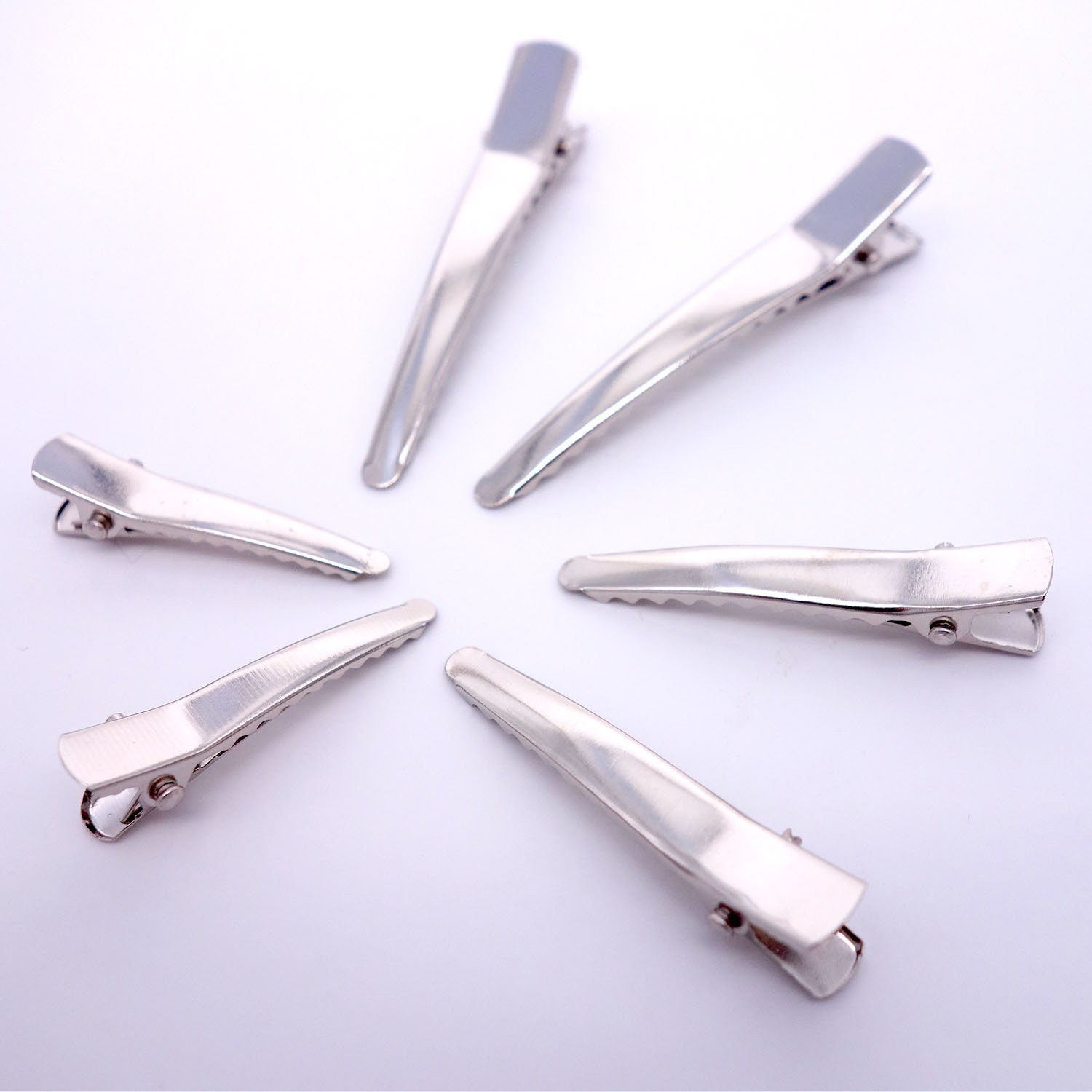 Bulk Silver Prong Barrettes Hair Alligator Clips Hair Etsy