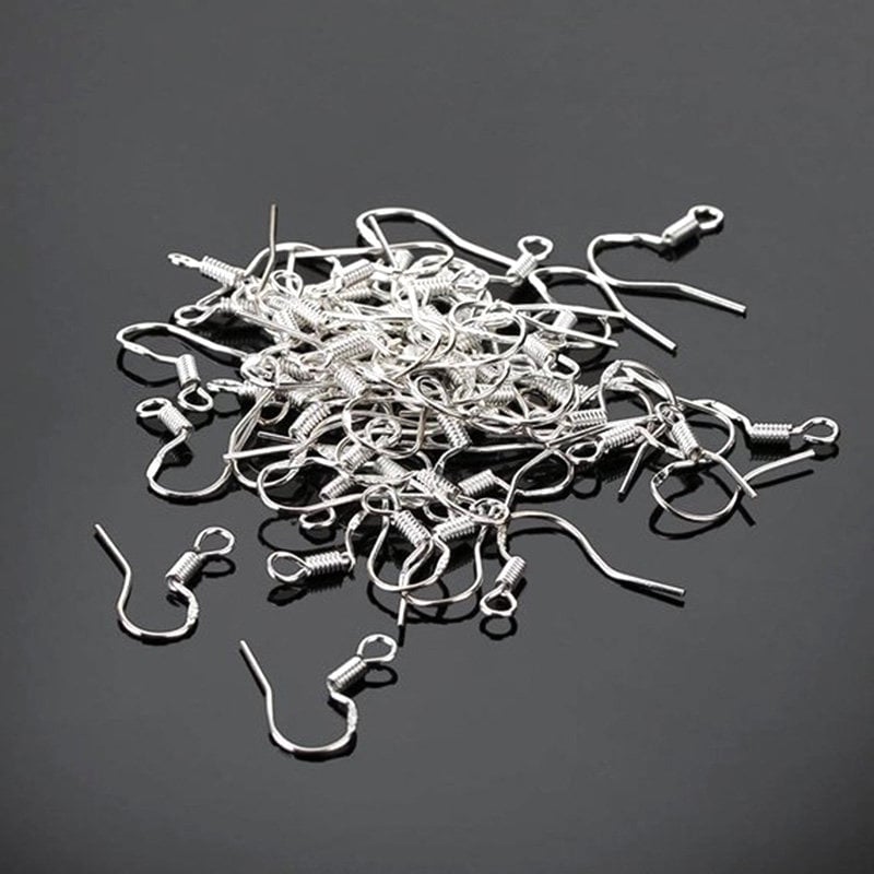 Gancio Grande, Chiusura In Argento Sterling 925 Con Anello Di Chiusura Chiusura In Perla Chiusura 613974