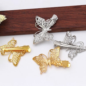 10pcs DIY antique accessories, metal strips, hair clips, duckbill clips, butterfly clips, handmade tiara hair accessories