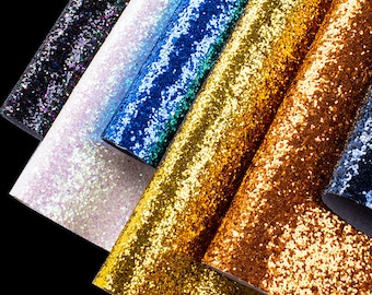 25cm*34cm Sequin Glitter PU faux leather fabric DIY Handmade Sew Clothes Accessories Supplies