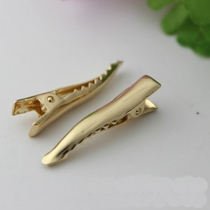 3.5MM,60MM duckbill clip, environmentally friendly hanging gold-plated hairpin, children&#39;s hairpin, DIY jewelry, hairpin accessories