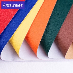 25cm*34cm Pu 1MM thickened lychee road Faux Leather Fabric Synthetic Leather For DIY Handmade Sew Clothes Accessories Supplies