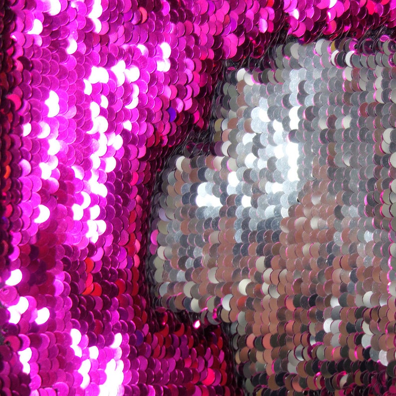 4mm Sequin Size Sold in Various Sizes Mermaid Fabric Reversable Sequins