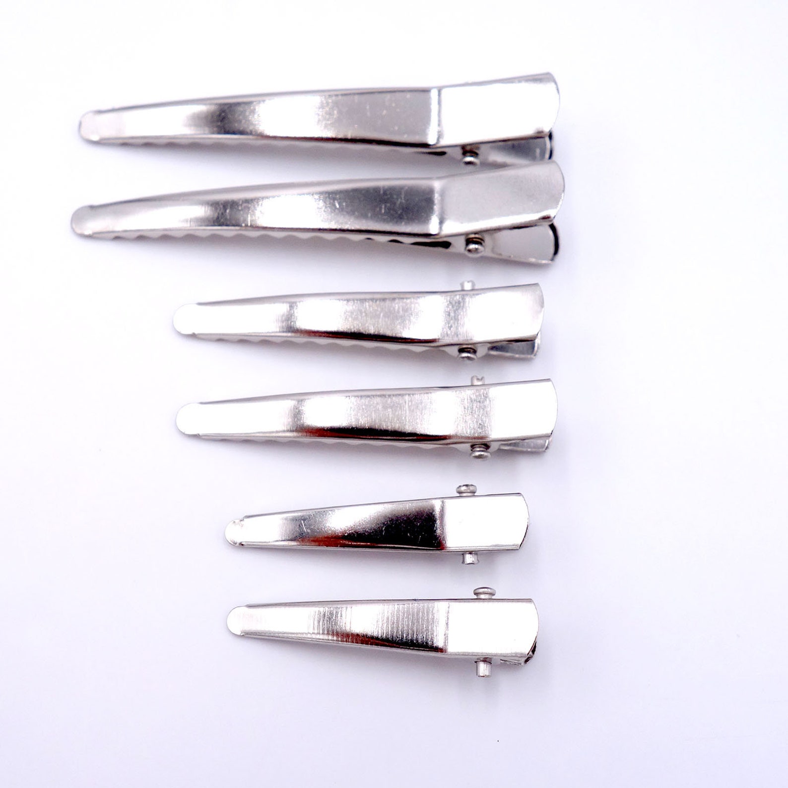 Bulk Silver Prong Barrettes Hair Alligator Clips Hair Etsy