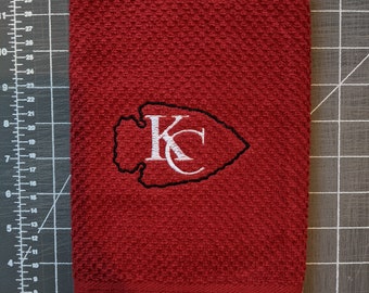 Embroidered Kansas City Football Towel-3 colors available