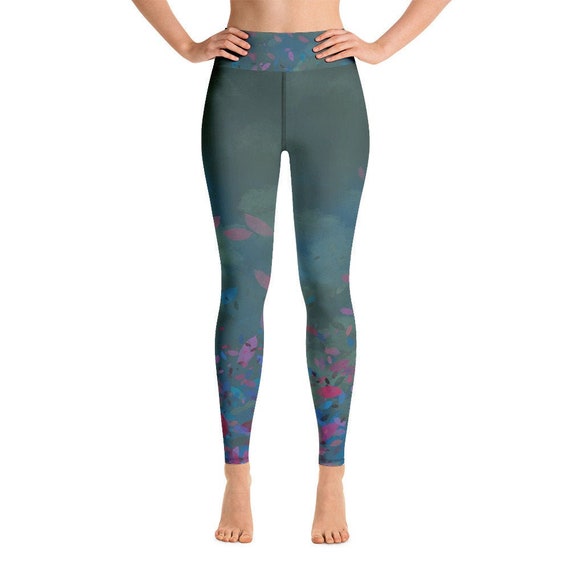floral print yoga pants