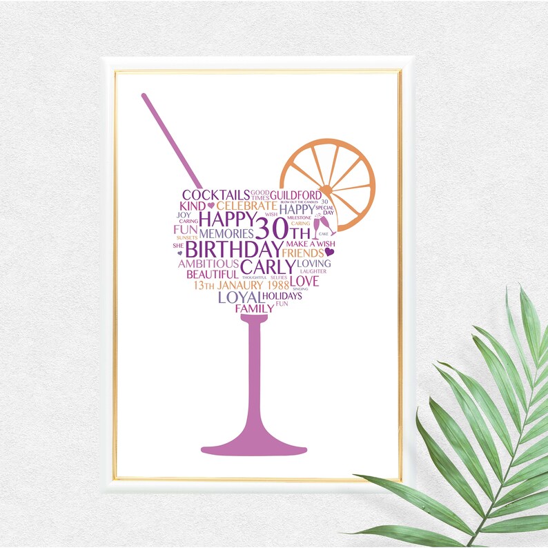 Personalised 30th Birthday Gift Birthday Gift for Her 30th Etsy UK