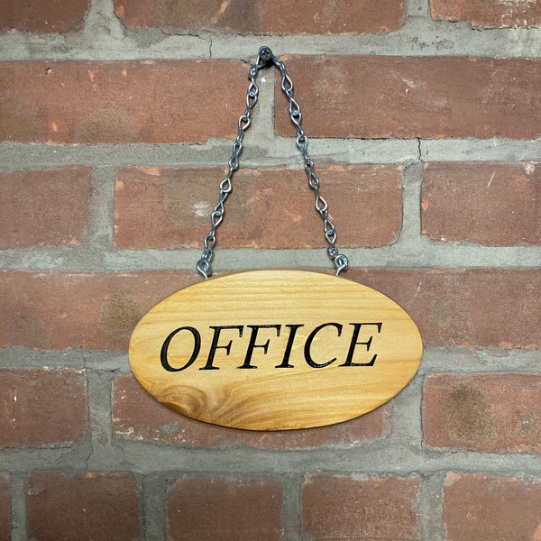 Hanging Office Sign Etsy