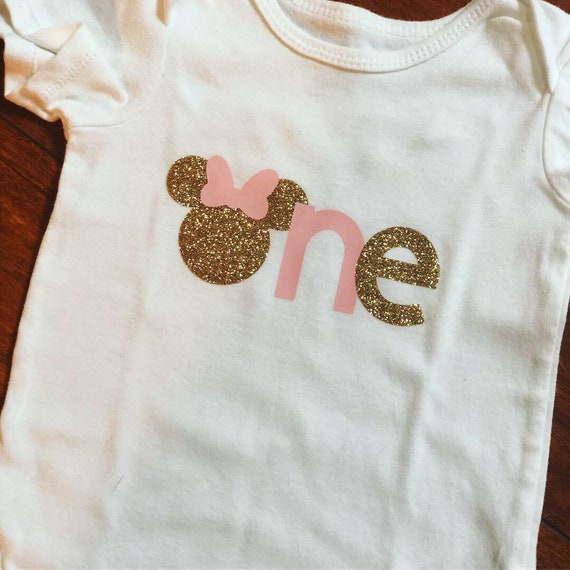 minnie mouse birthday onesie