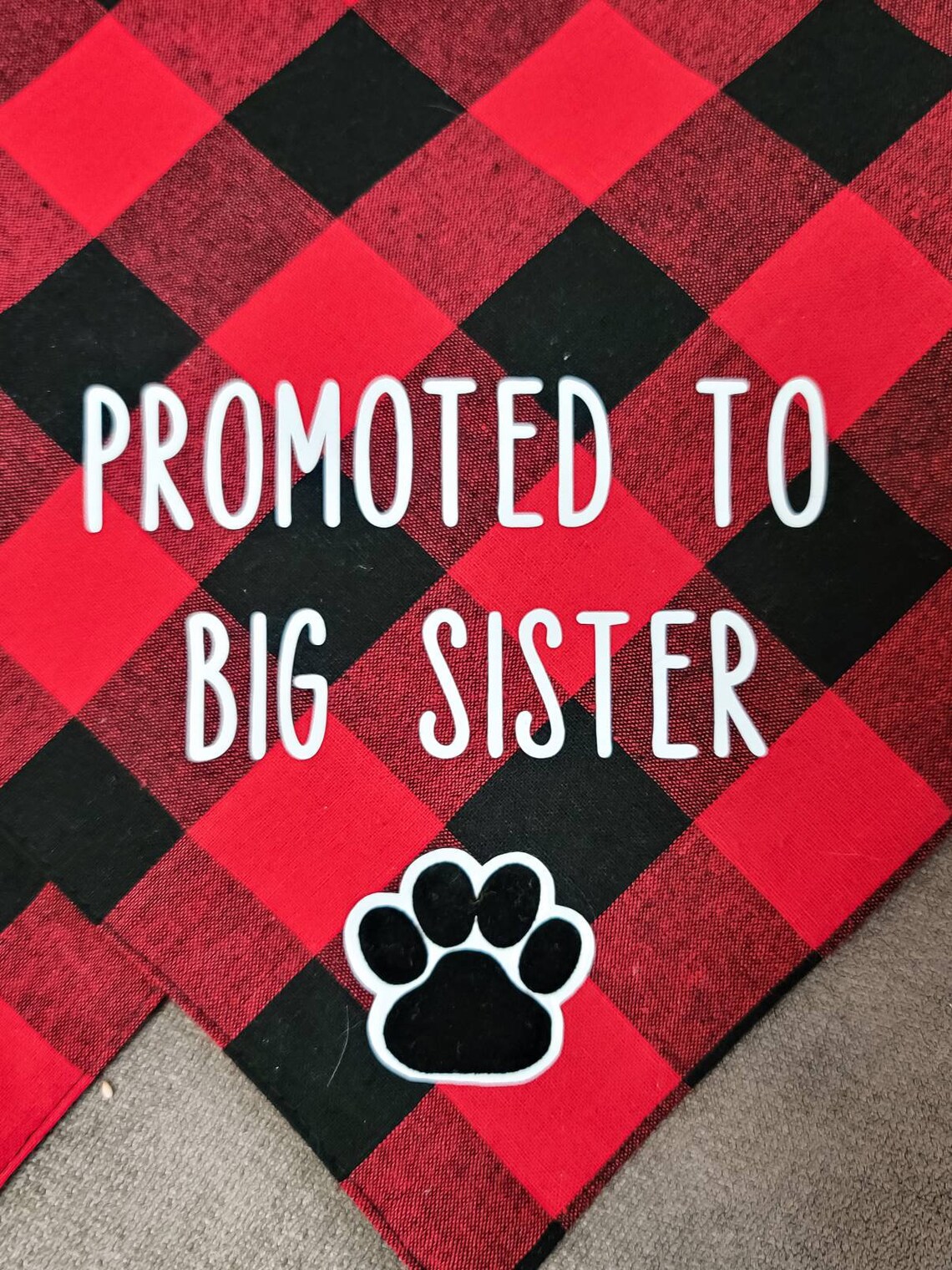 Promoted to Big Brother/sister Dog Bandana Dog Bandana Etsy