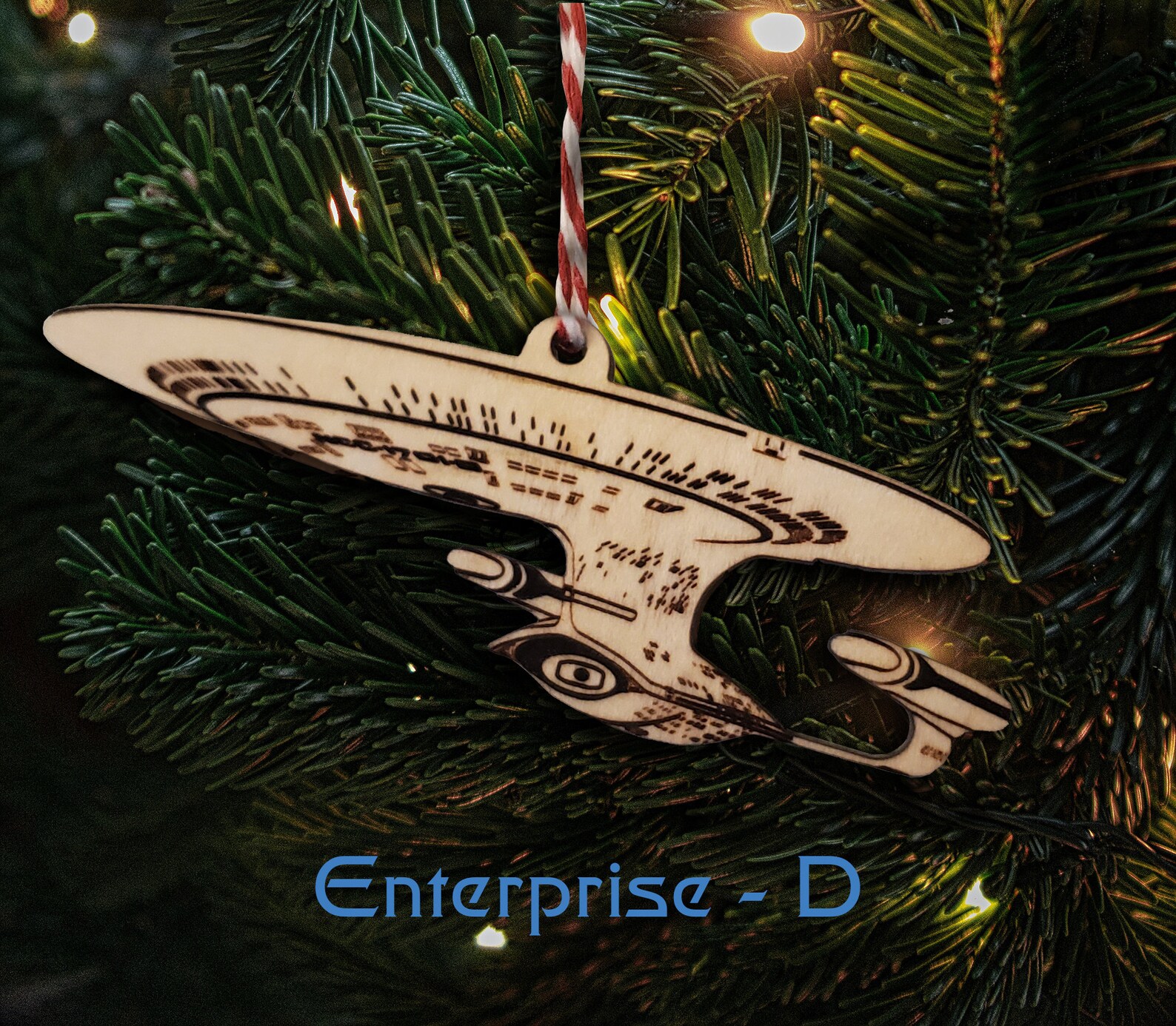 Personalized Wooden Christmas Ornament Star Trek TNG Etsy