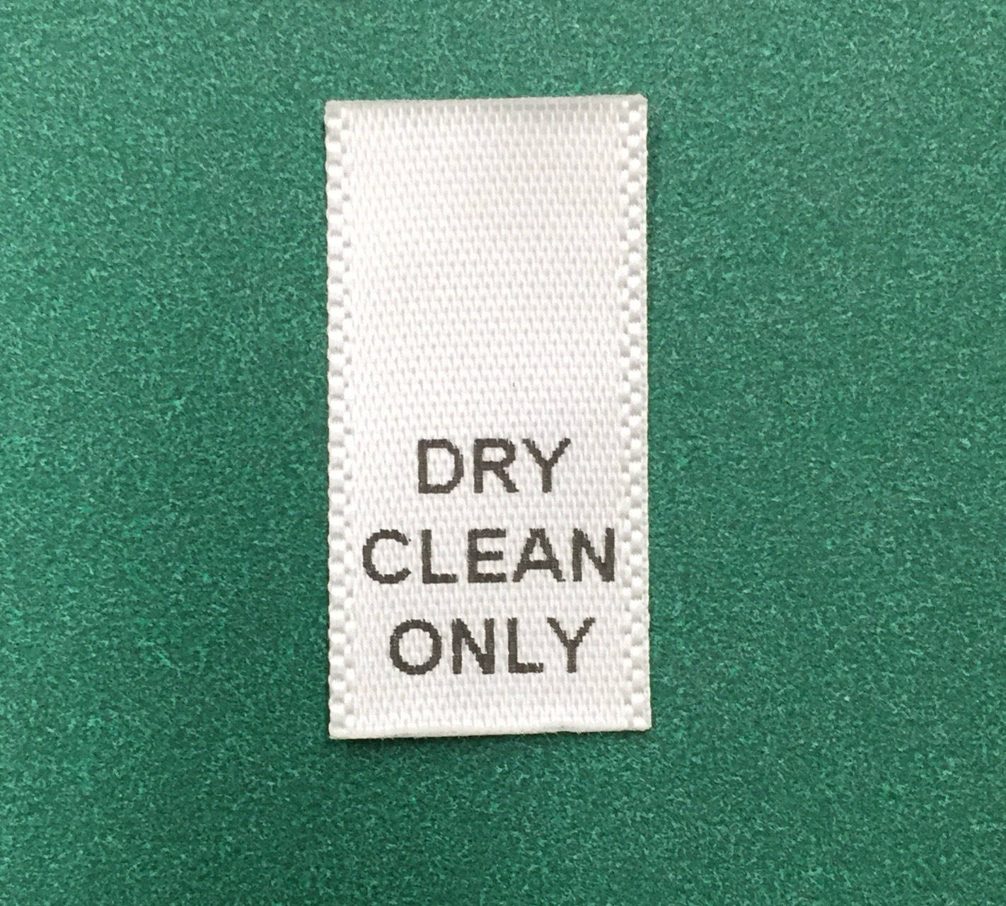 100 Pcs of DRY CLEAN ONLY Printed White Satin Care Label - Etsy