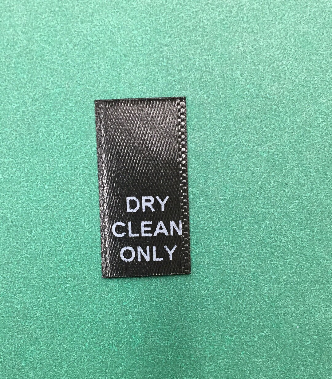 100 Pcs of DRY CLEAN ONLY Printed Black Satin Care Label - Etsy