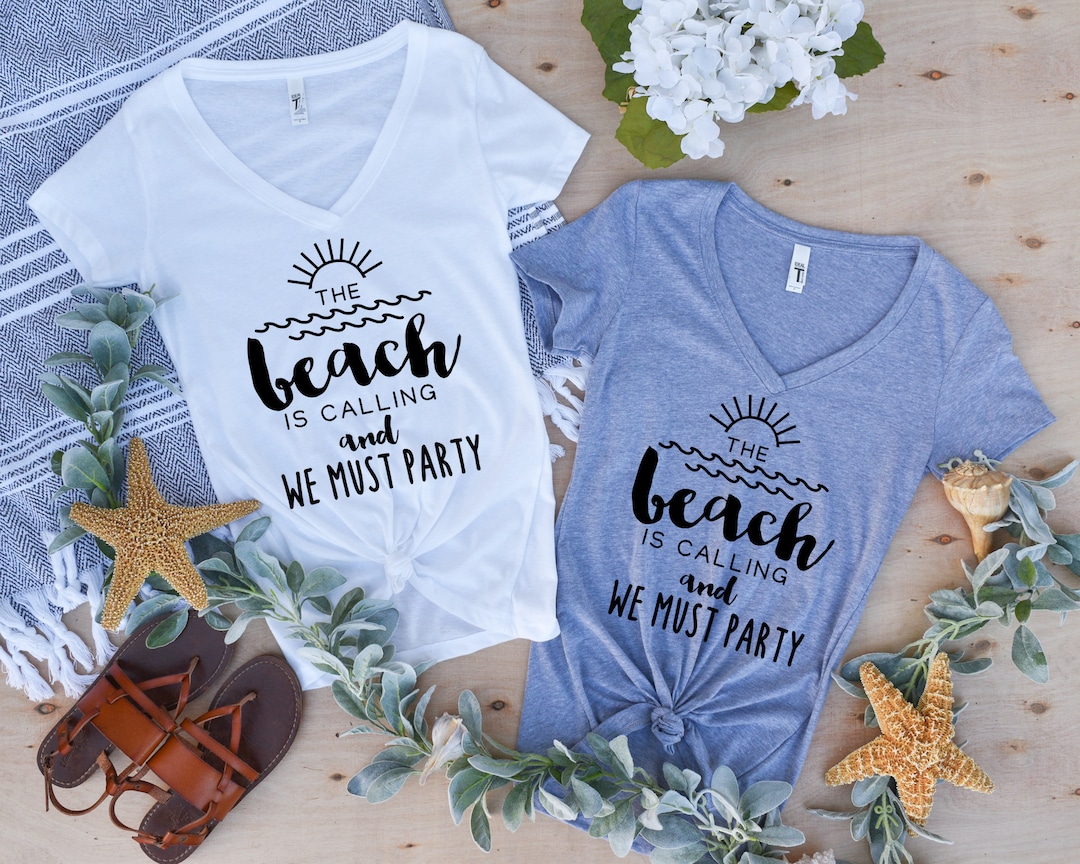 Girls Beach Trip Shirts Ocean Tees the Beach is Calling and We Must