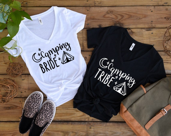 Camping Bachelorette Party Shirts 
