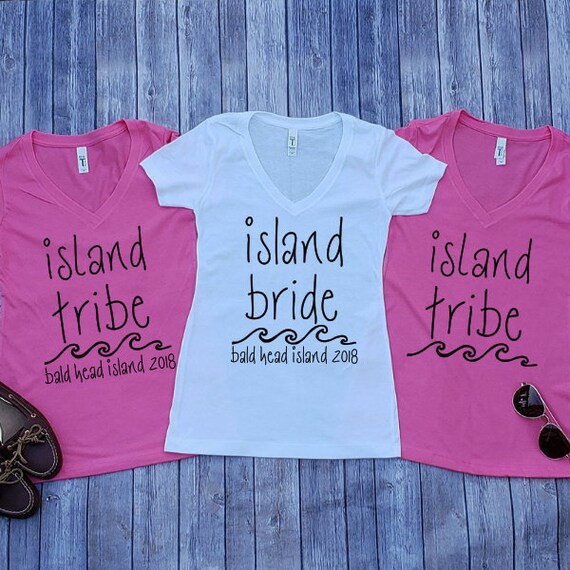 Cruise Bachelorette Party Shirts Island Bride Island Tribe Etsy