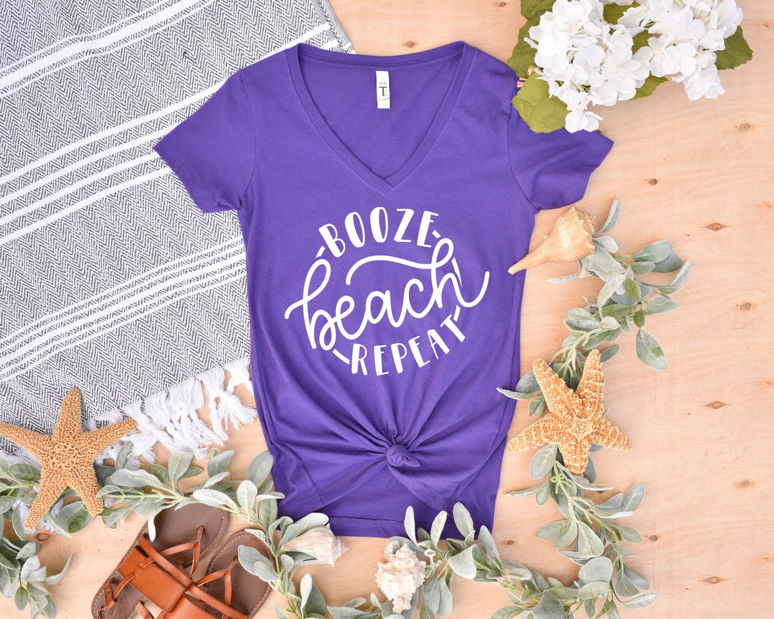 Girls Beach Trip Shirts Booze Beach Repeat Beach Etsy