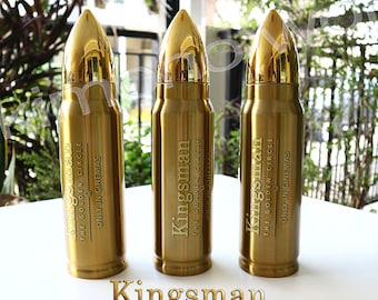 Water Bottle Stainless Steel Travel LIMITED EDITION Kingsman The Golden Movie A2