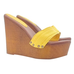 YELLO YOU TARZAN WEDGE SANDALS レオパードヤシの木 YELLO / COCO BABE WEDGE SANDALS
