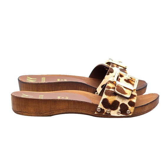 clogs leopard print