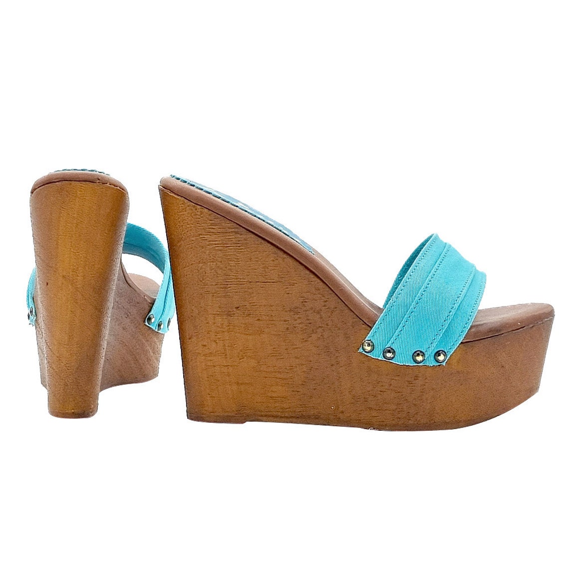 Zoccolo Con Tacco A Zeppa Da 13cm Nero Kiara Shoes