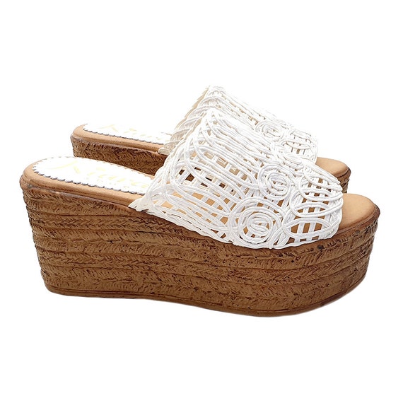 Zatteroni con fascia Bianca Zoccoli leggeri TACCO 8 CM KCZ90