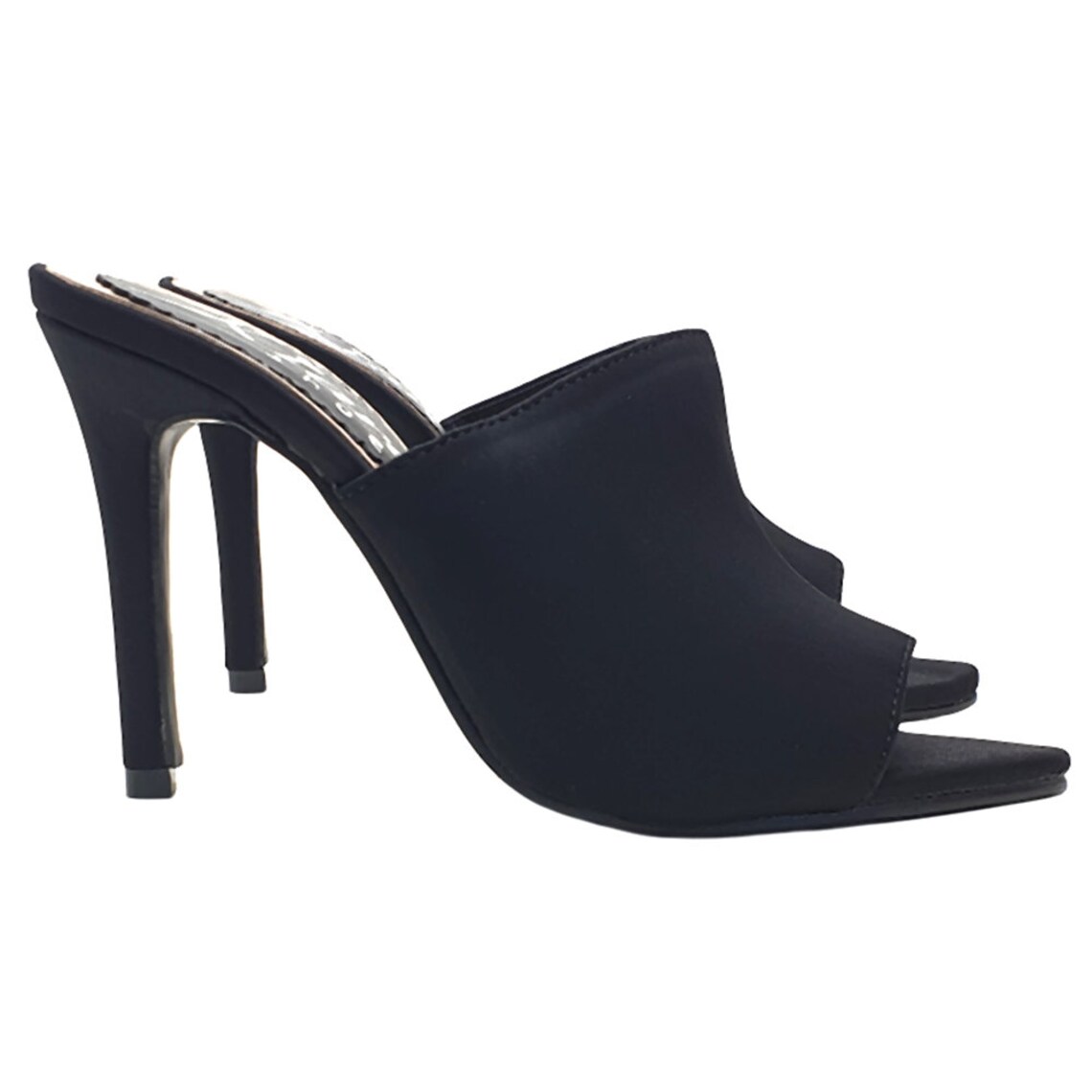 Women's Black Mules Heel 11 Cm KC016 NERO Etsy