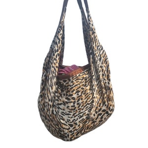 Stofftasche mit Leopardenmuster | Schultergurt - BC013 LEO