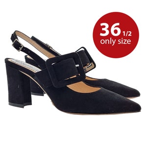Black Suede Sandals with Strap - Last size 36.5 - GE0821XX36 CAM NERO