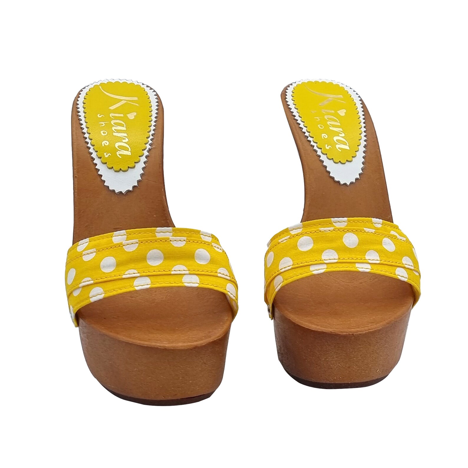 Women's Yellow Clogs Made in Italy K9301 GIALLO POIS Etsy