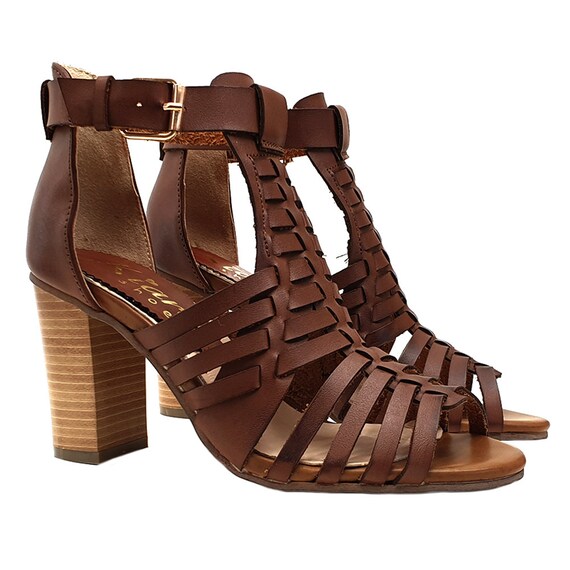 Leather Strappy Flat Gladiator Sandals | M&S Collection | M&S