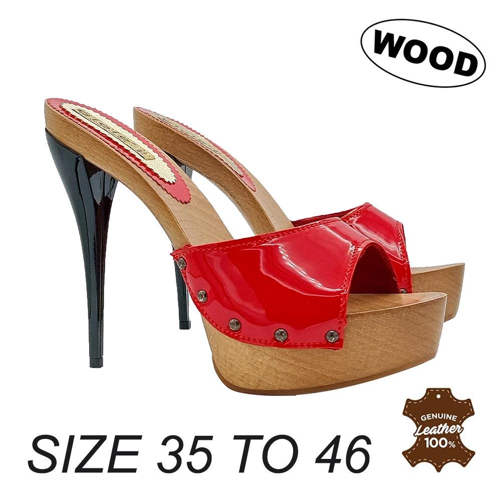 Sandales à Talons Rouges En Cuir Blanc - Marque Red Tape, Taille UK 6 (occasion)