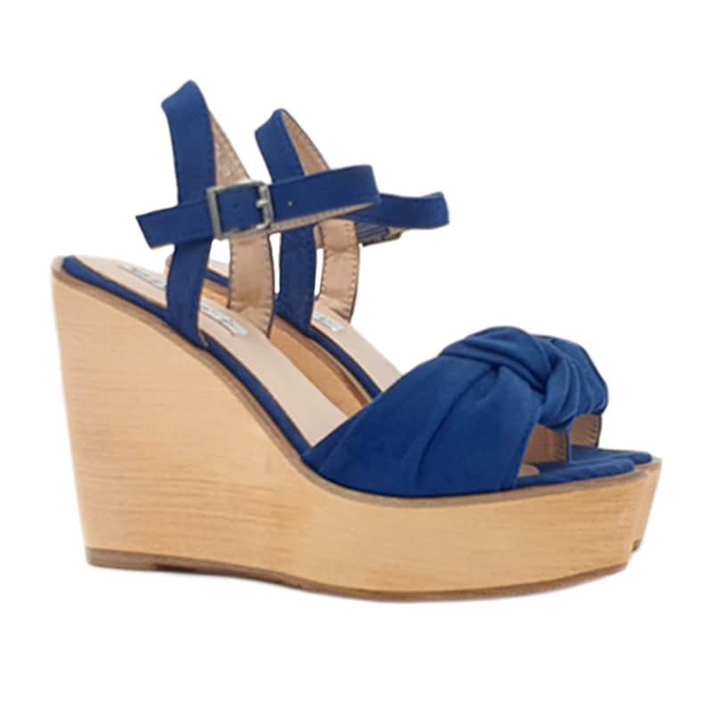 GZ180 BLE Wedge with synthetic suede band Height 11 cm