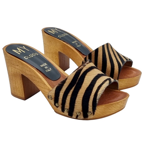 Zebra clogs hot sale