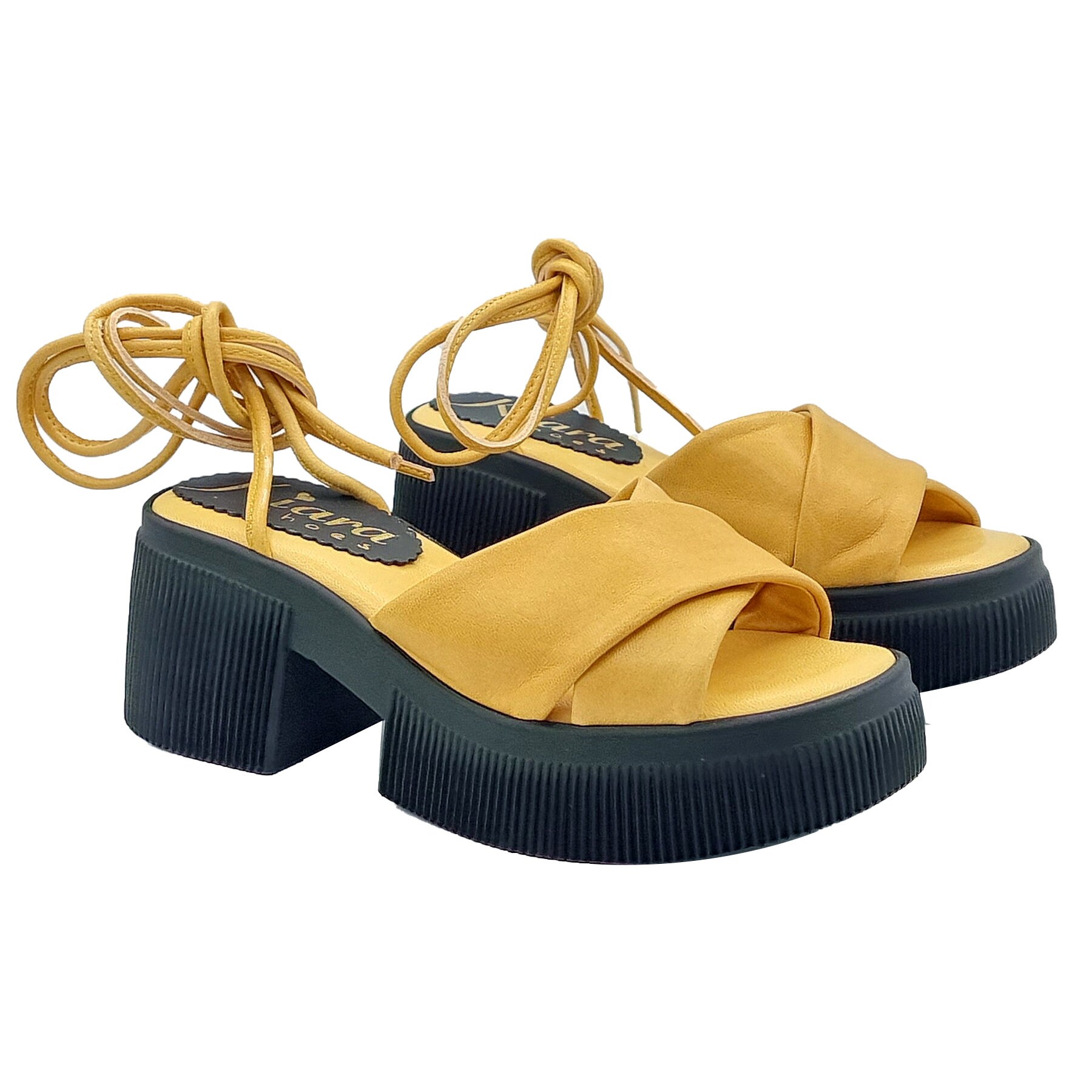 Yellow platform 2025 sandal