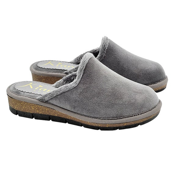 【MISCHIEF】 RHOMBUS WINTER MULES_GREY RHOMBUS WINTER MULES_GREY - MISCHIEF