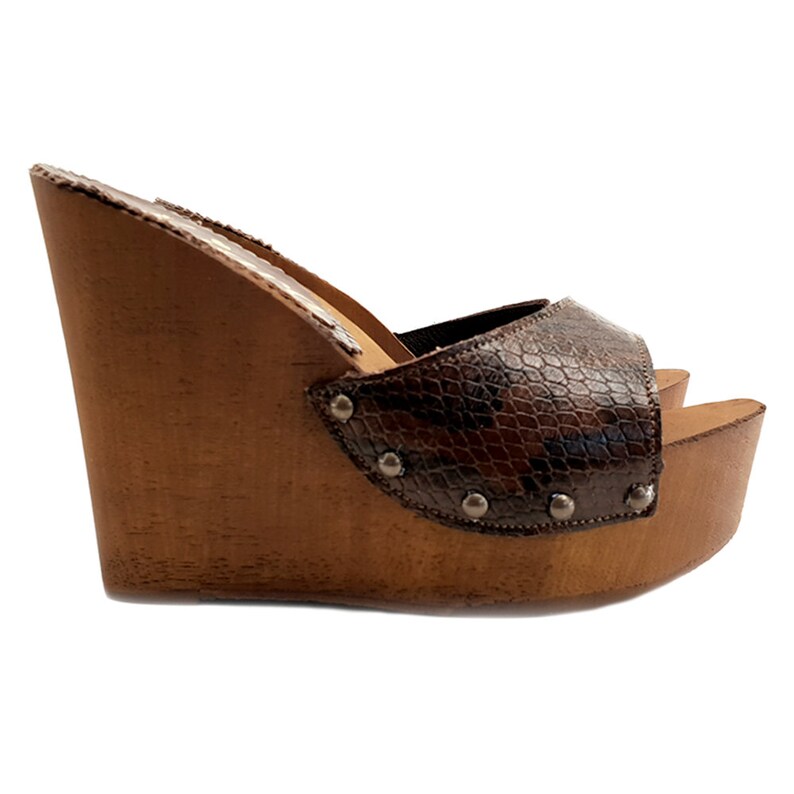 python leather shoes