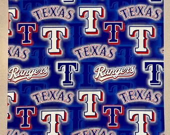 Bandana MLB Texas Rangers „Dot Print“ Baumwoll-Bandana auf blauem Hintergrund, Baumwollschal für Sportfans