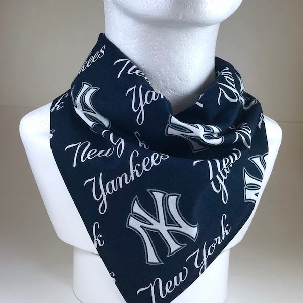 New York Yankees Baseball Bandana, all cotton scarf kerchief