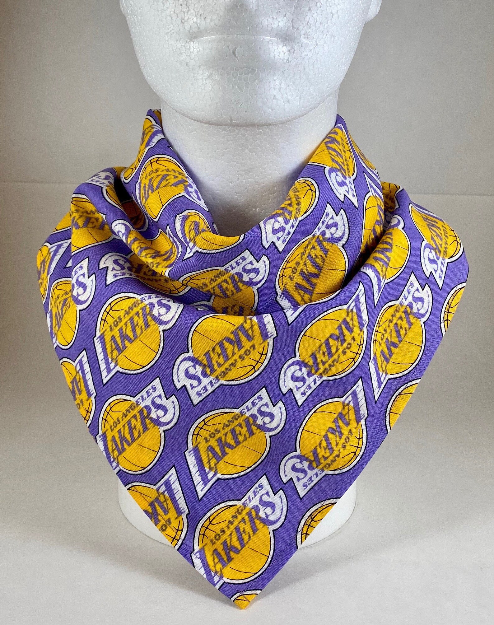 Bandana NBA Los Angeles Lakers Cotton Bandana Scarf with retro Etsy
