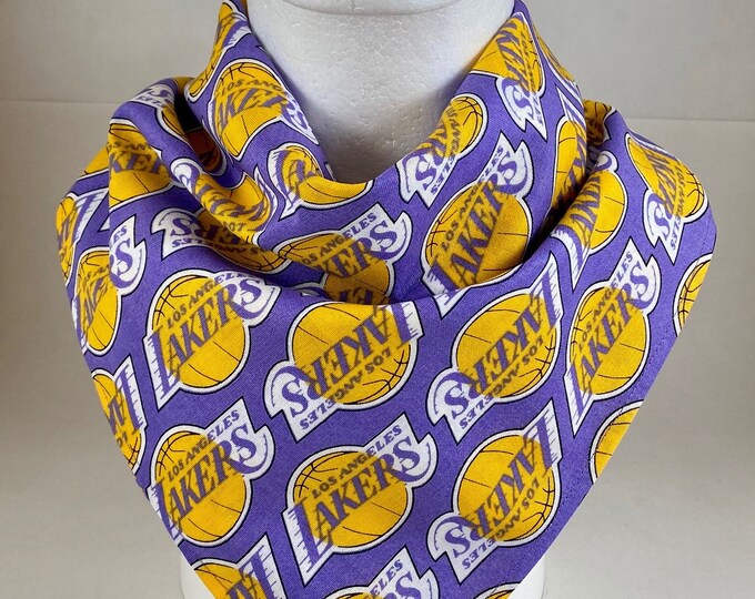 Bandana NBA Los Angeles Lakers Cotton Bandana Scarf With Retro Etsy