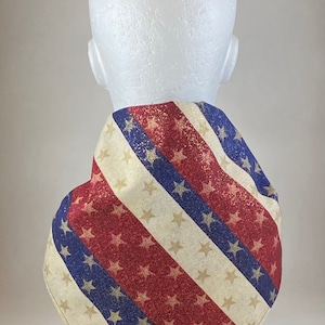 Bandana American flag USA spirit tribute Independence Day July 4th cotton bandana soft scarf kerchief