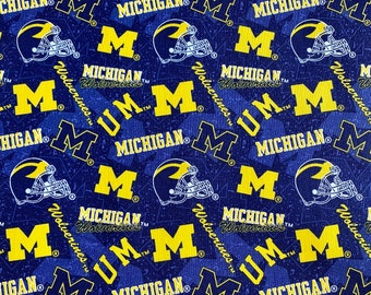 Michigan University, Wolverines, cotton bandana scarf kerchief