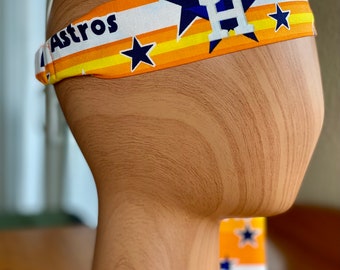 MLB Houston Astros honkbalhoofdband van katoen en elastische workout-hoofdband met retroprint