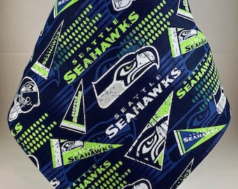 Bandana NFL Football Seattle Seahawks Sports Pennant Bandana  Cotton Scarf for sports fan kerchief