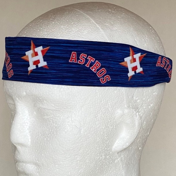 MLB Houston Astros baseball headband cotton and elastic workout headband