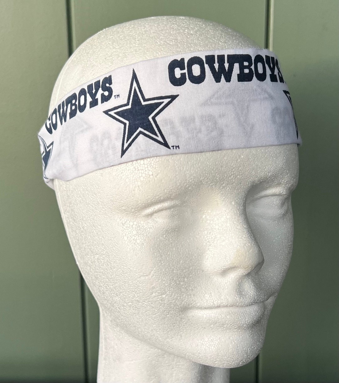 Headband NFL Football Dallas Cowboys Cotton Workout Headband Etsy