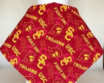 USC, University of Southern California, cotton bandana scarf kerchief