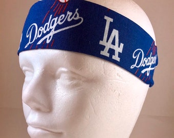 MLB LA Dodgers headband - cotton Workout Headband hairband for Dodgers team fan gift