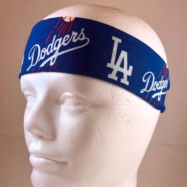 MLB LA Dodgers headband - cotton Workout Headband hairband for Dodgers team fan gift